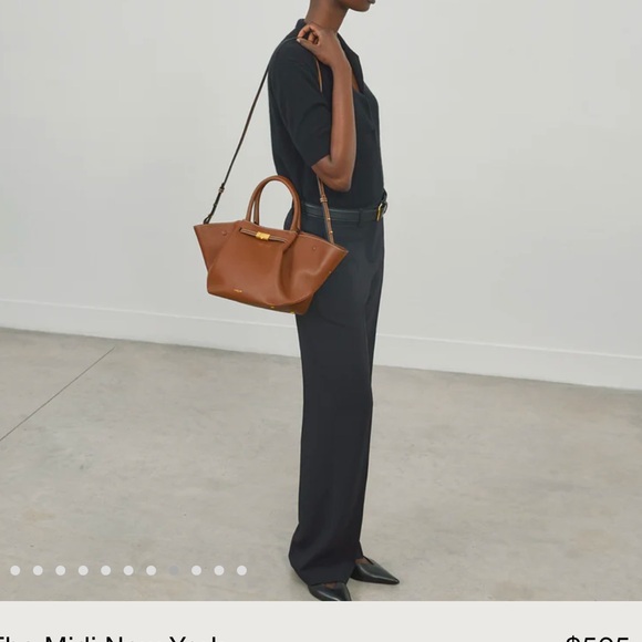 DeMellier Brown Gold Accent Tote - Picture 11 of 11